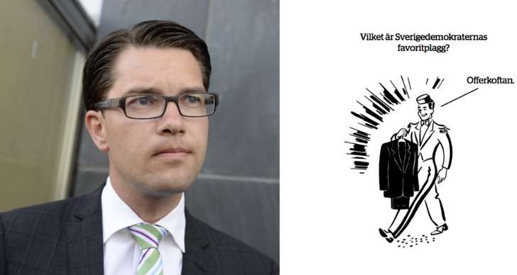 Sverigedemokraterna, Humor, ordvitsar, Skämt, Järnrör